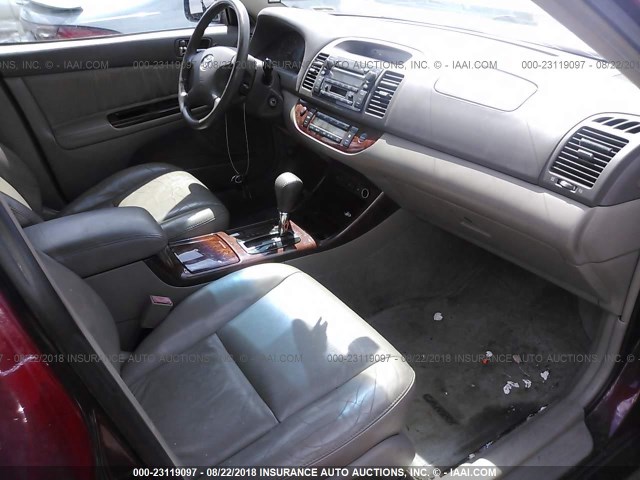 4T1BF30K53U048015 - 2003 TOYOTA CAMRY LE/XLE/SE Tünd qırmızı foto 5
