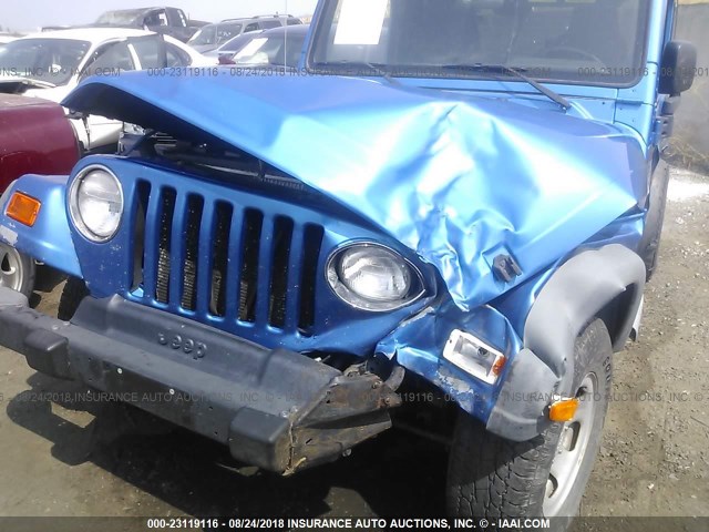 1J4FA39S83P301327 - 2003 JEEP WRANGLER COMMANDO/X BLUE photo 6