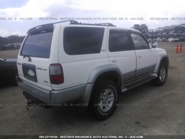 JT3HN87R9X9020135 - 1999 TOYOTA 4RUNNER LIMITED WHITE photo 4