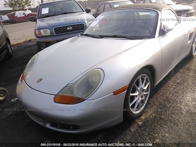 WP0CB29822U660645 - 2002 PORSCHE BOXSTER S SILVER photo 6