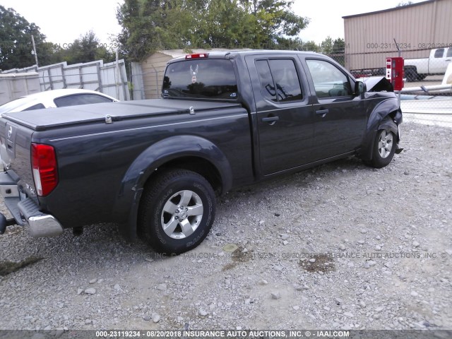 1N6AD0FV5CC415178 - 2012 NISSAN FRONTIER SV/SL GRAY photo 4