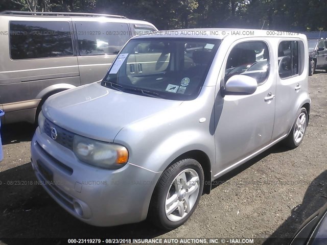 JN8AZ28R99T115348 - 2009 NISSAN CUBE S/SL GRAY photo 2