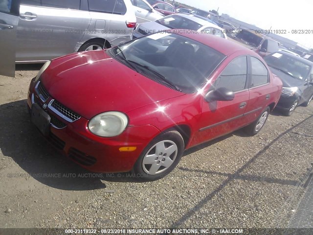 1B3ES26C24D588836 - 2004 DODGE NEON SE RED photo 2