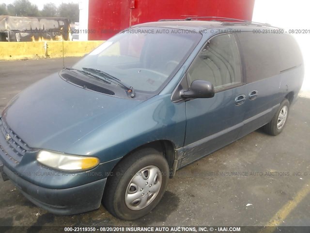 1C4GJ44G6YB787563 - 2000 CHRYSLER GRAND VOYAGER SE GREEN photo 2