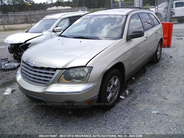 2C4GM68495R302364 - 2005 CHRYSLER PACIFICA TOURING GOLD photo 2