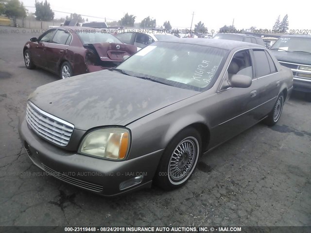 1G6KD54Y92U153971 - 2002 CADILLAC DEVILLE BROWN photo 2