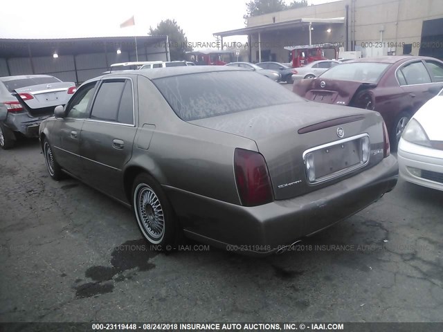 1G6KD54Y92U153971 - 2002 CADILLAC DEVILLE BROWN photo 3