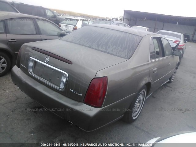 1G6KD54Y92U153971 - 2002 CADILLAC DEVILLE BROWN photo 4