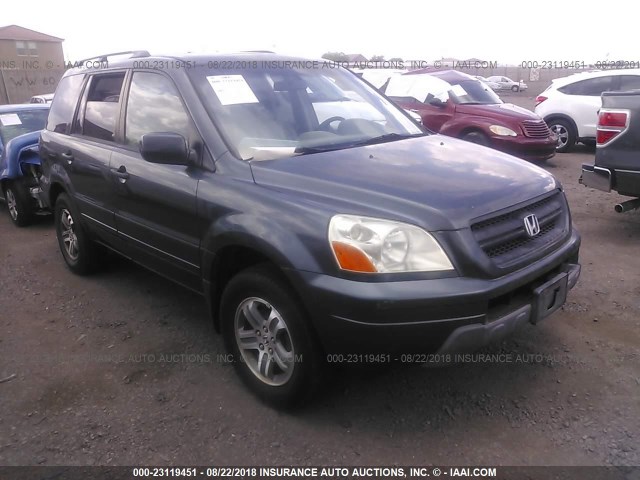 5FNYF18635B045992 - 2005 HONDA PILOT GREEN photo 1