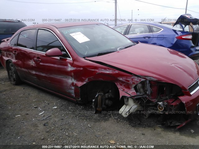 2G1WD58C389182703 - 2008 CHEVROLET IMPALA SUPER SPORT RED photo 6