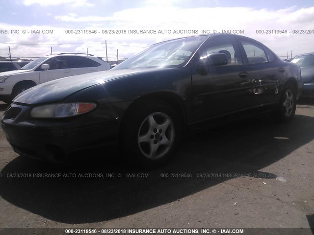 1G2WK52J41F257396 - 2001 PONTIAC GRAND PRIX SE GREEN photo 2