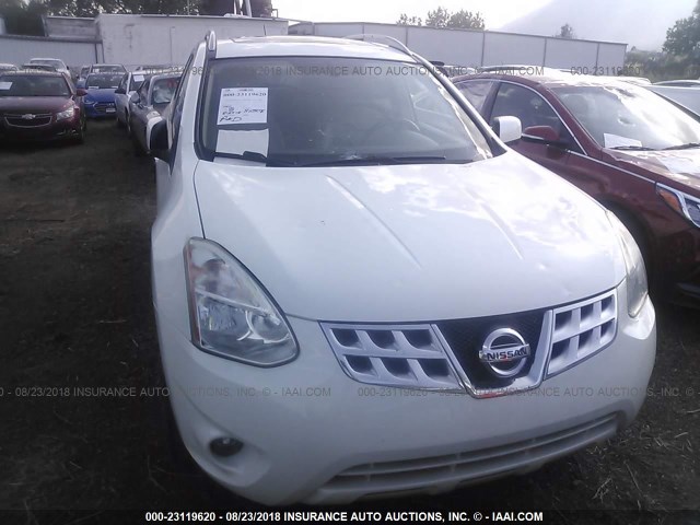 JN8AS5MV2DW106118 - 2013 NISSAN ROGUE S/SV WHITE photo 6