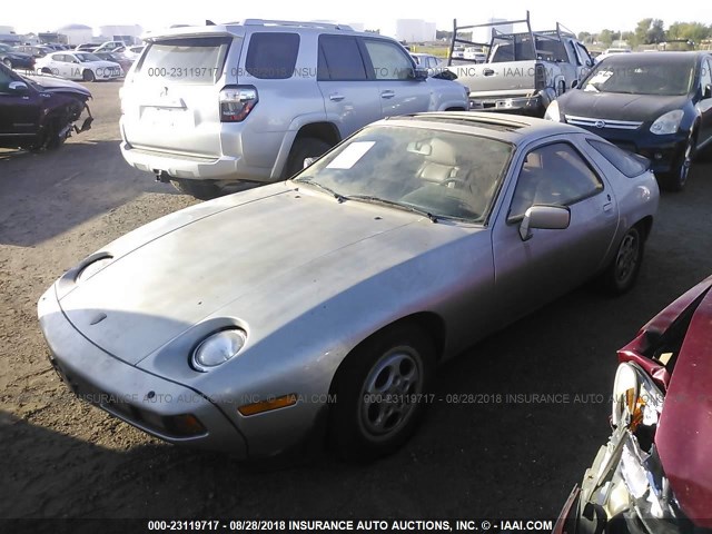 WP0JA0923CS821947 - 1982 PORSCHE 928 SILVER photo 2