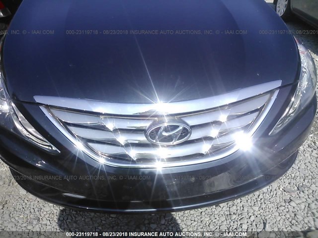 5NPEC4AB5BH176861 - 2011 HYUNDAI SONATA SE/LIMITED BLUE photo 6