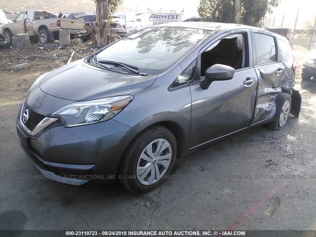 3N1CE2CP4HL368055 - 2017 NISSAN VERSA NOTE S/S PLUS/SV/SL/SR GRAY photo 2