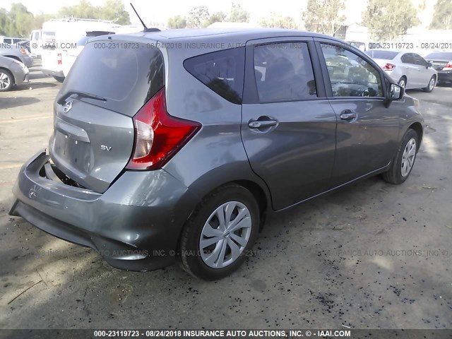 3N1CE2CP4HL368055 - 2017 NISSAN VERSA NOTE S/S PLUS/SV/SL/SR GRAY photo 4