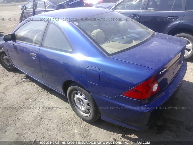 1HGEM22114L078613 - 2004 HONDA CIVIC DX VP Mavi foto 3