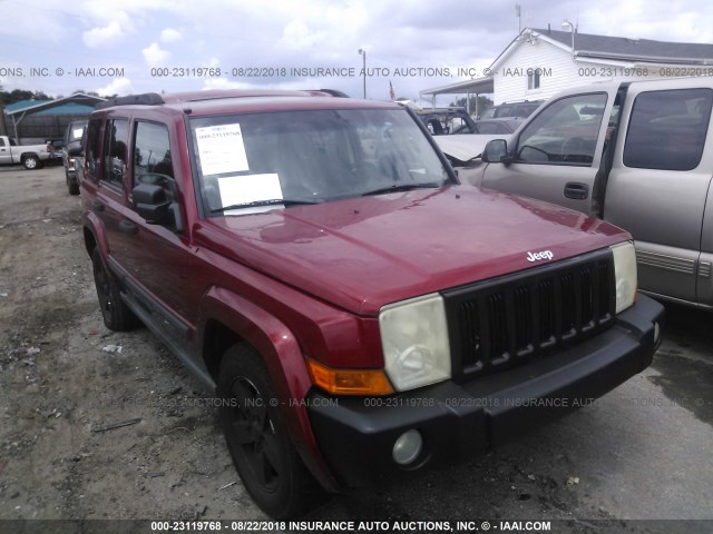 1J8HH48K46C332550 - 2006 JEEP COMMANDER RED photo 1