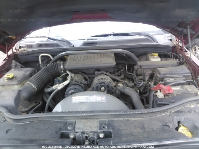 1J8HH48K46C332550 - 2006 JEEP COMMANDER RED photo 10