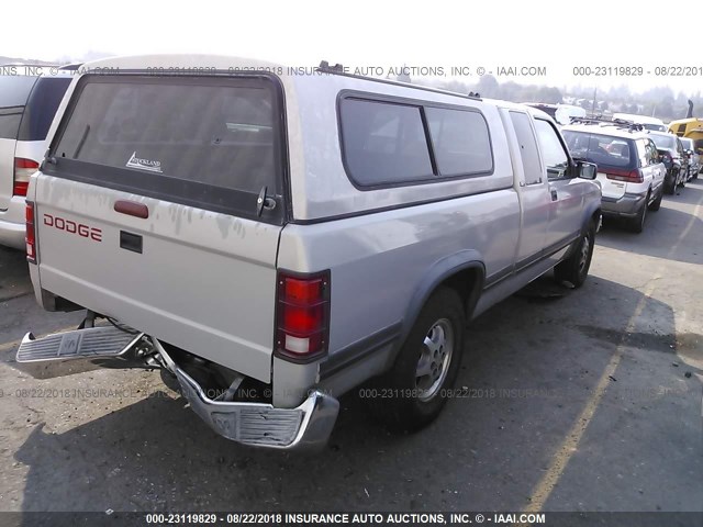 1B7GL23X9TS581274 - 1996 DODGE DAKOTA SILVER photo 4