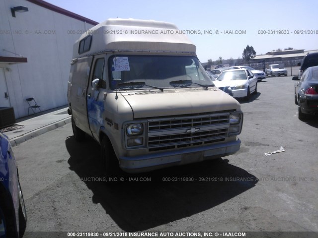 1GCGG35K0H7171940 - 1987 CHEVROLET G30 BEIGE photo 1