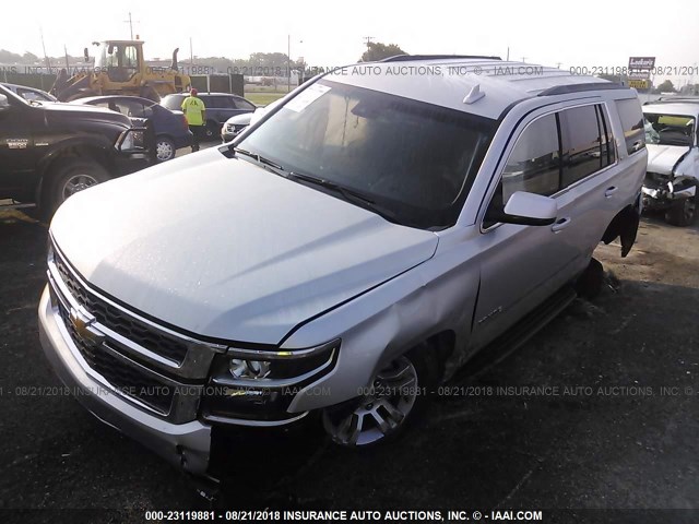 1GNSCBKC4JR334250 - 2018 CHEVROLET TAHOE C1500 LT SILVER photo 2