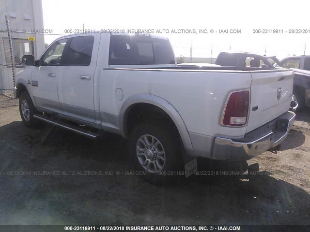 3C6UR5FL0FG562885 - 2015 RAM 2500 LARAMIE WHITE photo 3