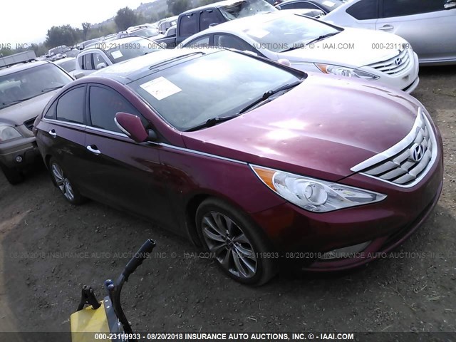 5NPEC4AB0CH387399 - 2012 HYUNDAI SONATA SE/LIMITED RED photo 1