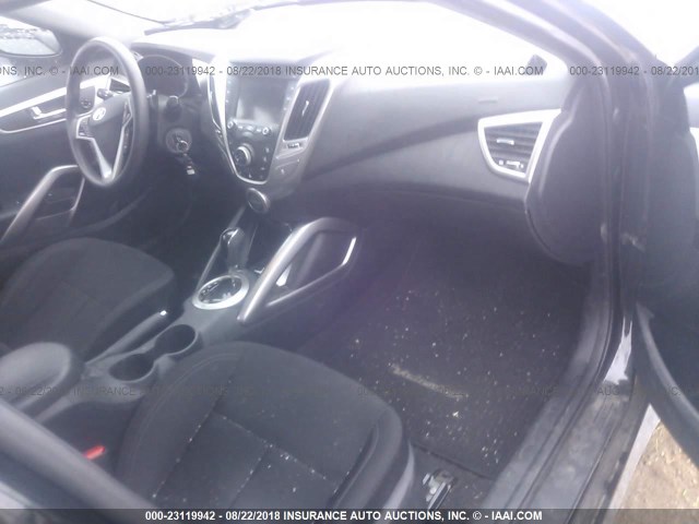 KMHTC6AD0EU215494 - 2014 HYUNDAI VELOSTER BLACK photo 5