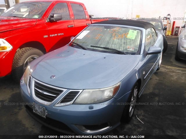 YS3FH71U086008971 - 2008 SAAB 9-3 AERO BLUE photo 2