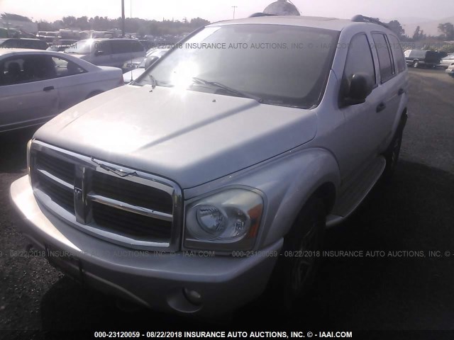 1D8HB58D24F120565 - 2004 DODGE DURANGO LIMITED SILVER photo 2