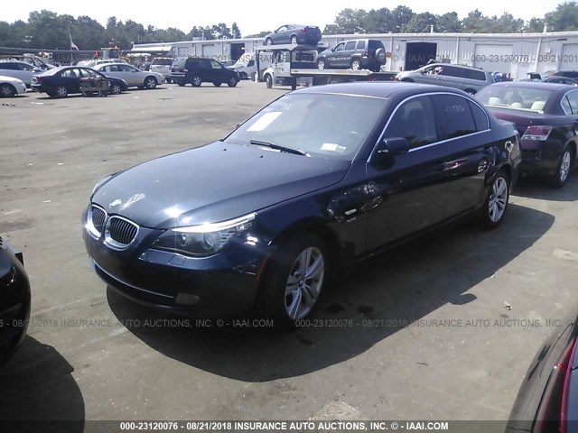 WBANV13559C151932 - 2009 BMW 528 XI Dark Blue photo 2