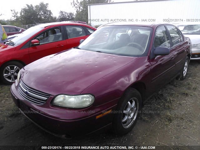 1G1ND52F84M589184 - 2004 CHEVROLET CLASSIC MAROON photo 2