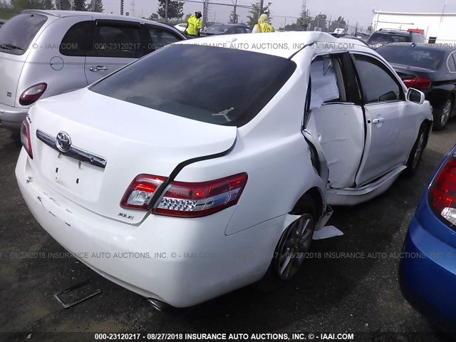 4T1BK3EK0AU608444 - 2010 TOYOTA CAMRY SE/LE/XLE WHITE photo 4