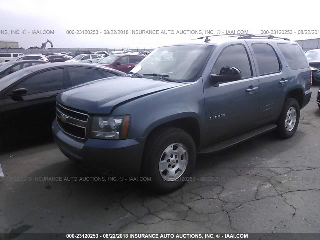 1GNFK23019R177085 - 2009 CHEVROLET TAHOE K1500 LT BLUE photo 2