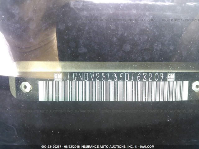 1GNDV23L35D168209 - 2005 CHEVROLET UPLANDER LS 棕色 照片 9