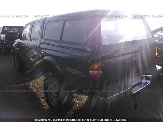 5TEHN72N32Z074537 - 2002 TOYOTA TACOMA DOUBLE CAB 黑色 照片 3
