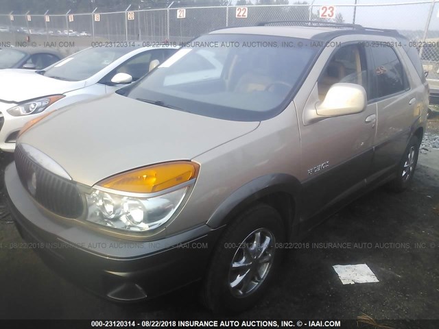 3G5DB03E02S529244 - 2002 BUICK RENDEZVOUS CX/CXL TAN photo 2