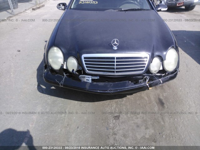 WDBLJ70G41F189586 - 2001 MERCEDES-BENZ CLK 430 BLACK photo 6