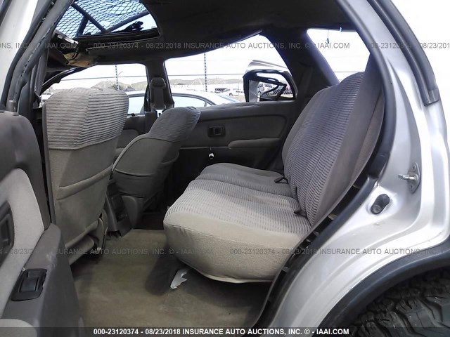 JT3HN86R6W0136798 - 1998 TOYOTA 4RUNNER SR5 GRAY photo 8