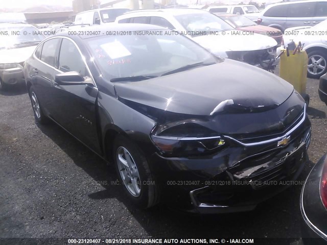 1G1ZC5ST4HF104138 - 2017 CHEVROLET MALIBU LS Қара фото 1