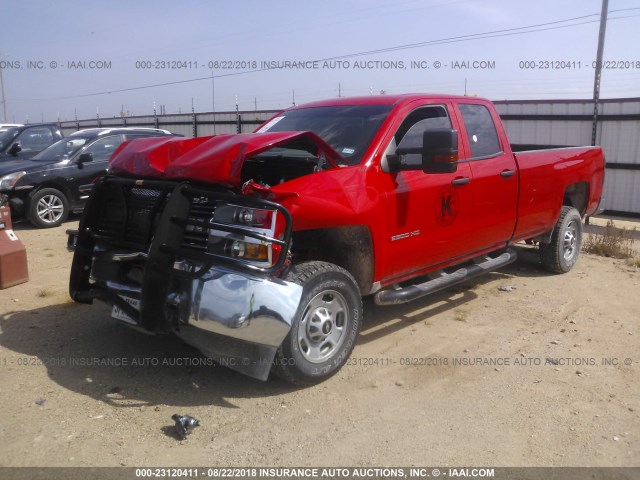 1GC2CUEG0HZ340365 - 2017 CHEVROLET SILVERADO C2500 HEAVY DUTY RED photo 2