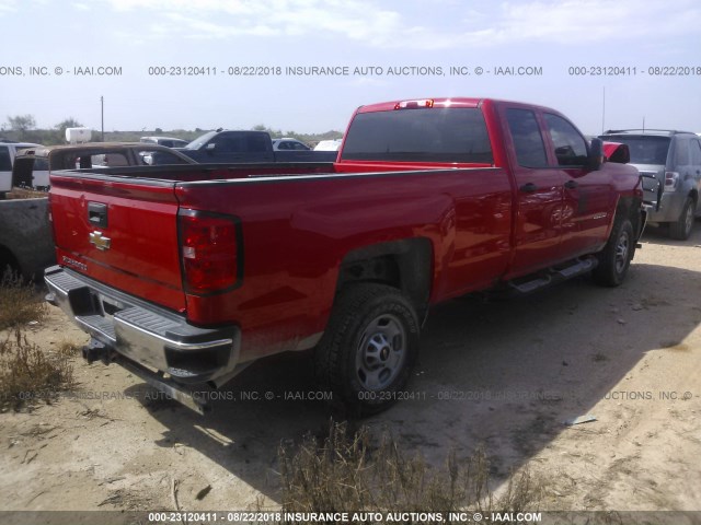 1GC2CUEG0HZ340365 - 2017 CHEVROLET SILVERADO C2500 HEAVY DUTY RED photo 4