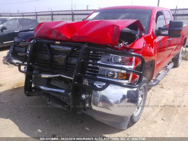 1GC2CUEG0HZ340365 - 2017 CHEVROLET SILVERADO C2500 HEAVY DUTY RED photo 6