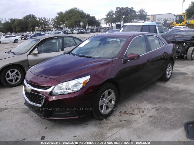 1G11C5SL6FF312824 - 2015 CHEVROLET MALIBU 1LT MAROON photo 2