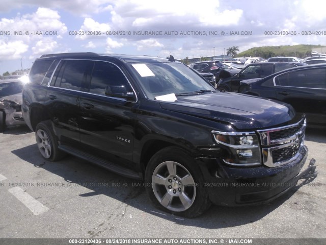 1GNSCBKC4FR608893 - 2015 CHEVROLET TAHOE C1500 LT BLACK photo 1