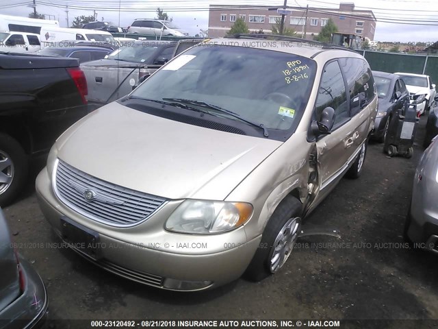 2C8GP54L01R122066 - 2001 CHRYSLER TOWN & COUNTRY LXI GOLD photo 2