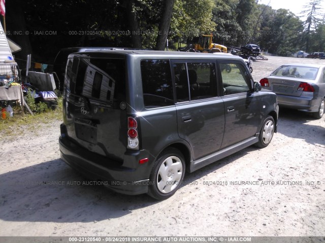 JTLKT334154003932 - 2005 TOYOTA SCION XB Grau Foto 4
