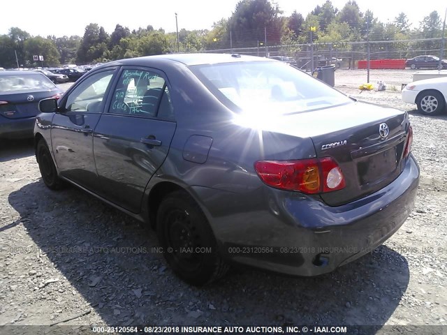 2T1BU4EE1AC348406 - 2010 TOYOTA COROLLA S/LE/XLE GRAY photo 3