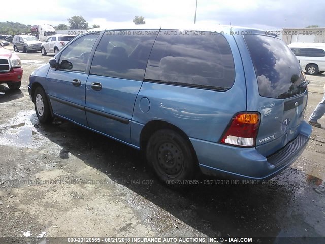 2FMZA50403BA90043 - 2003 FORD WINDSTAR WAGON BLUE photo 3